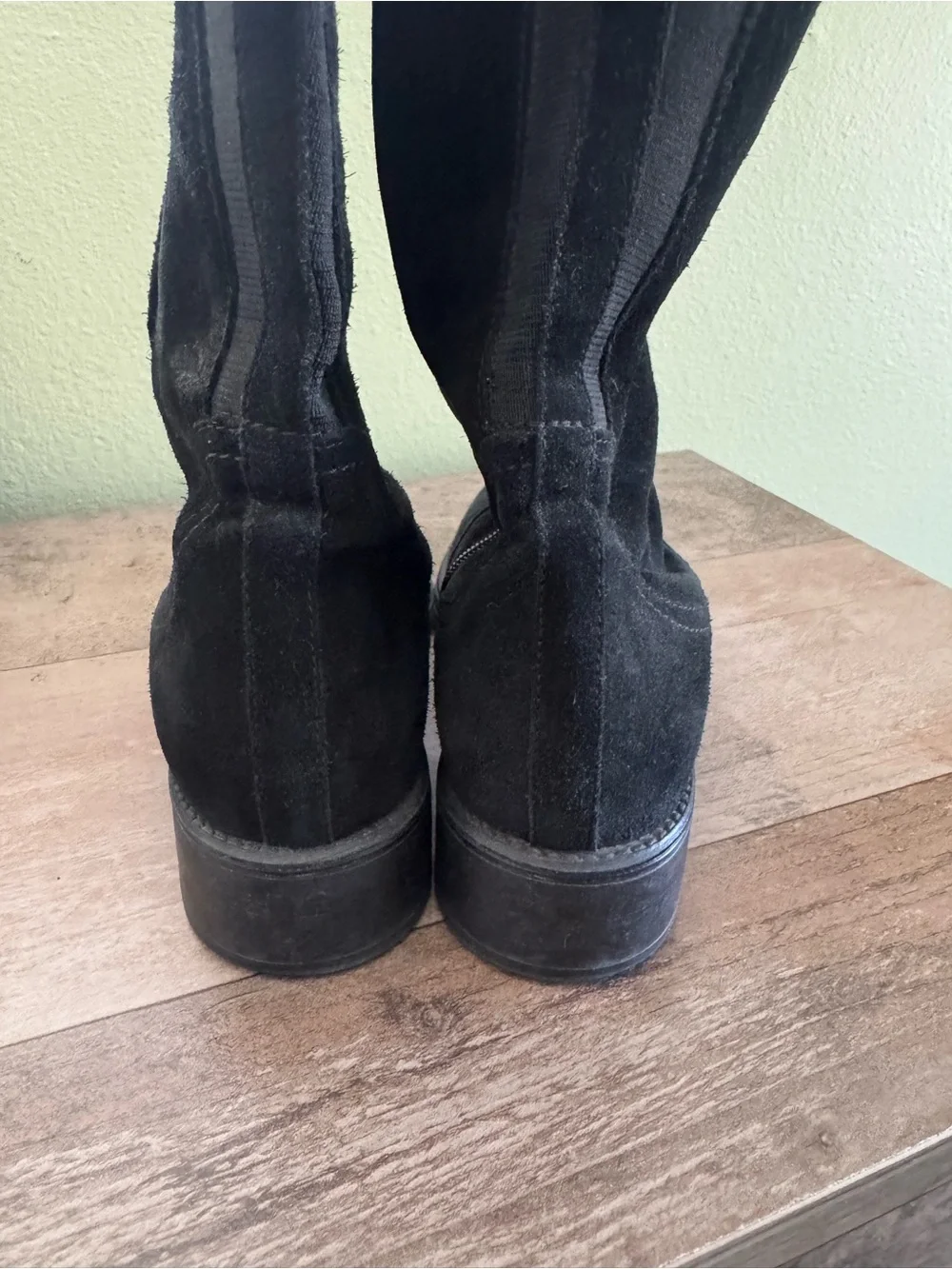 Aquatalia weatherproof Classic Women's Tall Black Suede Boots